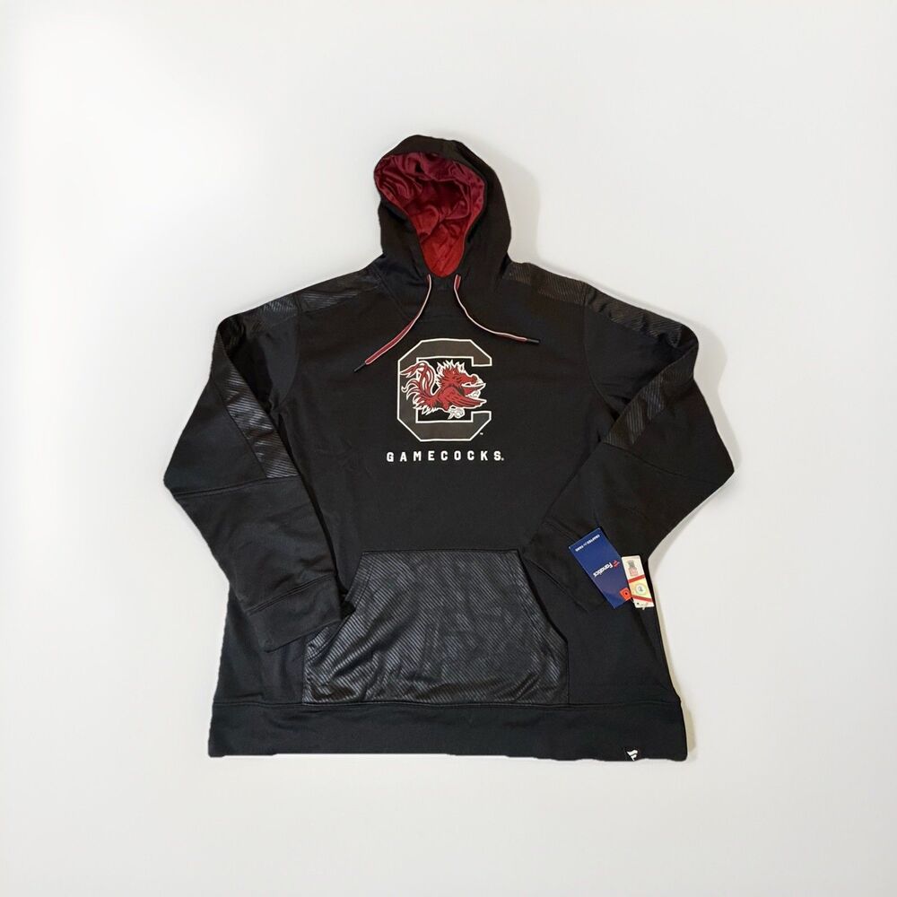 South Carolina Gamecocks Hoodie Men’s 2XL Black Pullover Fanatics NWT NCAA